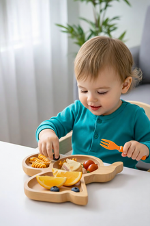 Baby Bambus-Saugteller – Elefantenform