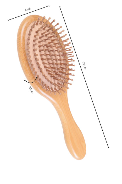 Self-Care Bürstenset – Elegante ovale Bambus-Bürsten
