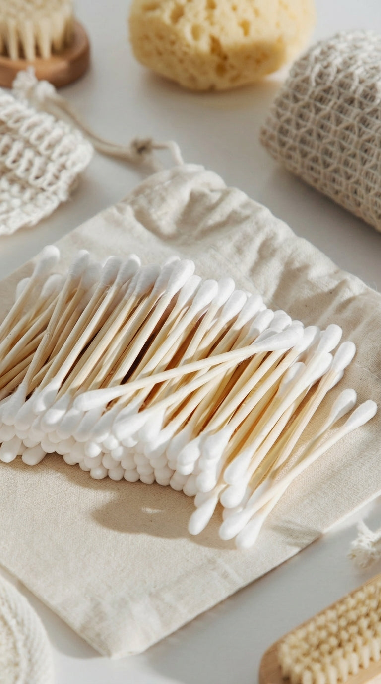 Bamboo cotton swabs – 100 pieces per box