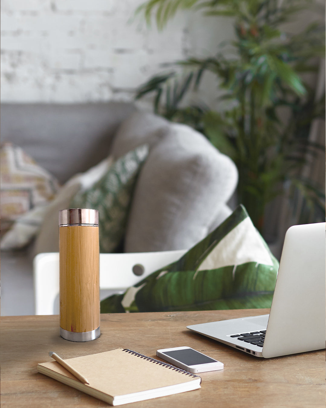 Bamboo Thermos Bottle 360 ml
