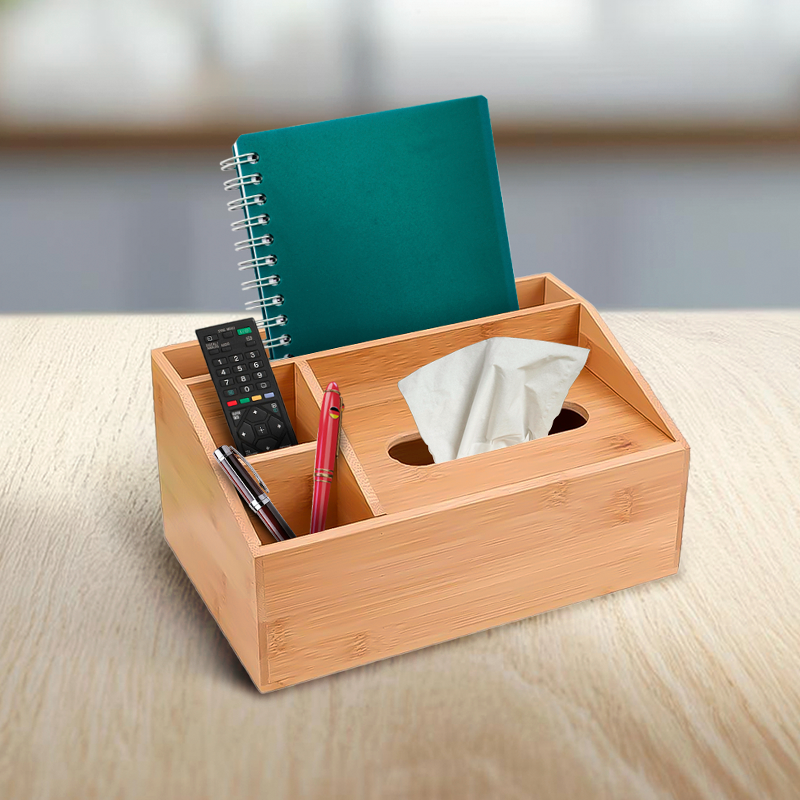 Bamboo storage organizer