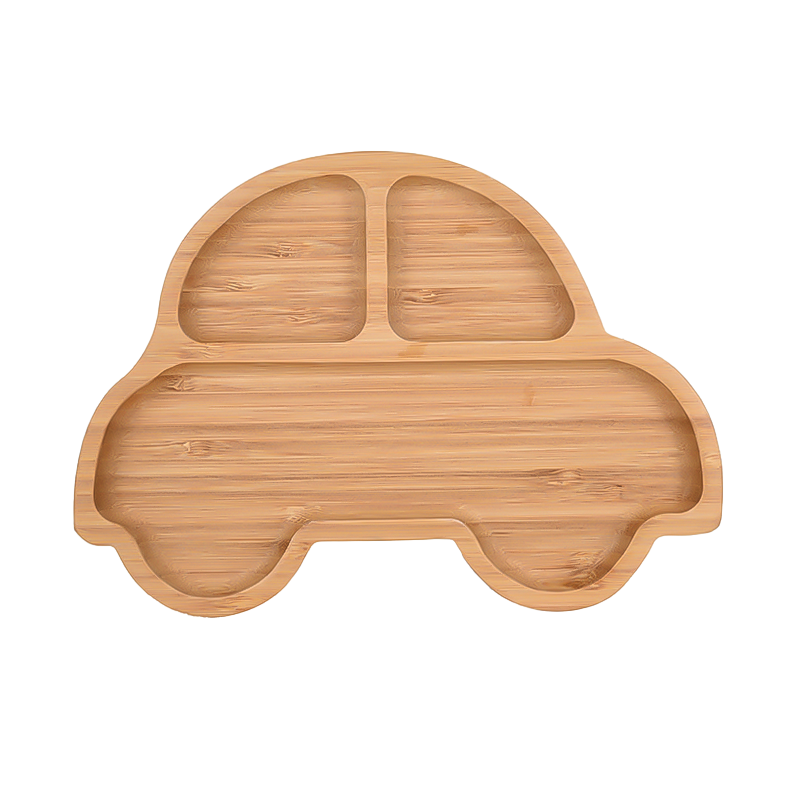 Baby Bamboo Suction Plate – Car Shape