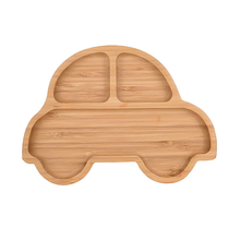 Baby Bamboo Suction Plate – Car Shape