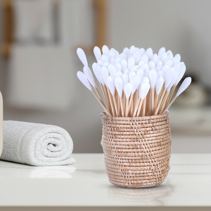 Bamboo Cotton Swabs - 100 swabs per box.