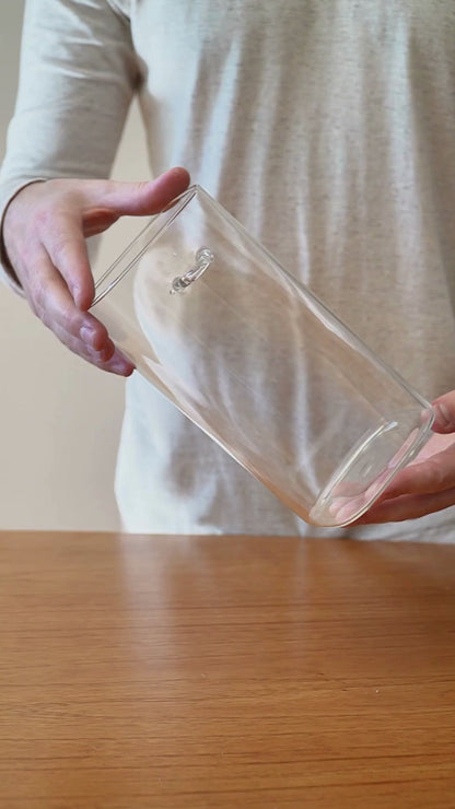 Airtight glass storage containers with bamboo lids and spoon set – Large, Medium &amp; Small