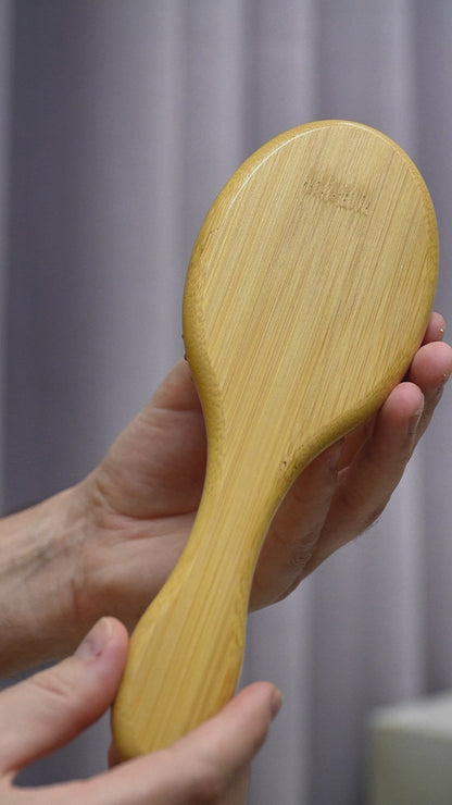 Große rechteckige Bambus-Paddle-Bürste