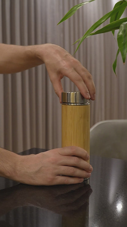 Bamboo Thermos Bottle 360 ml